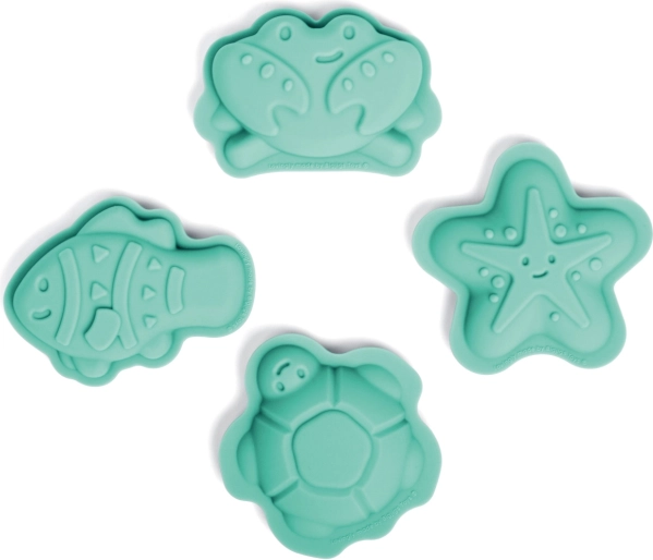 Silikonski modelčki za pesek Bigjigs Toys v obliki živalic