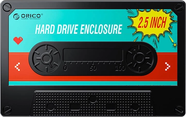 Orico ohišje za 2,5" HDD/SSD, USB 3.0 5 Gb/s, USB-A na Micro‑B, črno