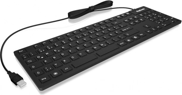 Ergonomska silikonska tipkovnica KeySonic s 105 tipkami