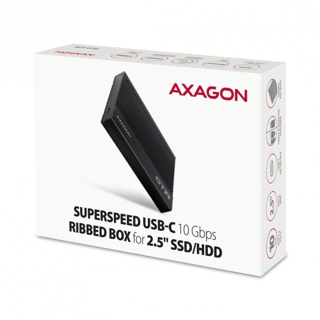 Aluminijasto ohišje za zunanje diske USB3.2 Gen 2 - SATA 6G 2.5" SSD/HDD