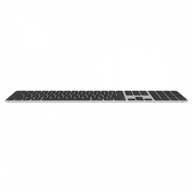 Magic Keyboard s Touch ID in s številčno tipkovnico za Mac s čipom Apple, črne tipke