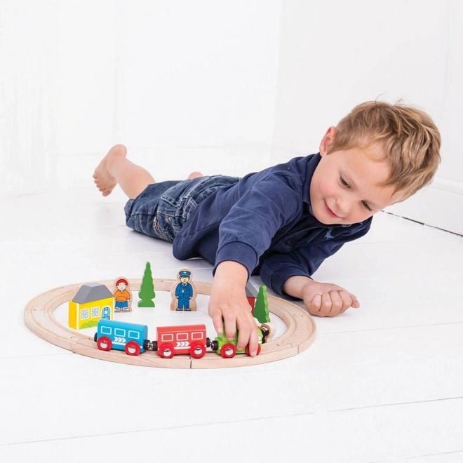 Bigjigs Rail Moja prva železnica, 19 kosov
