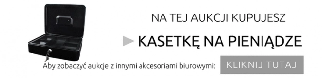 Velika črna kaseta za denar