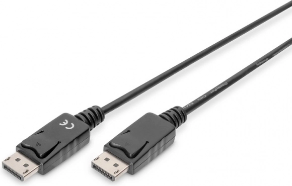 Povezovalni kabel DisplayPort z 1080p 60Hz FHD, zaskočni tip DP/DP M/M, črn, 3 m