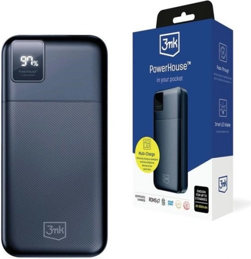 Powerbanka 3mk PowerHouse 20000 mAh s hitrim polnjenjem QC 3.0 in PD
