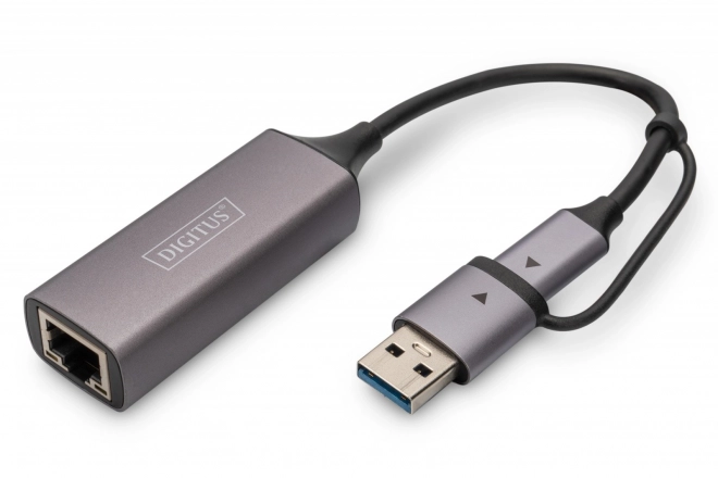 Digitus USB-C na USB-A adapter na RJ45 2.5 Gigabit Ethernet
