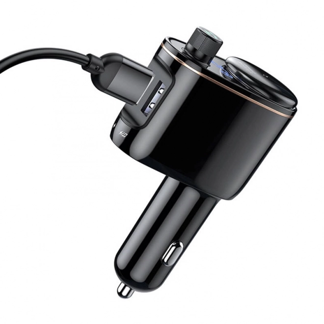Bluetooth MP3 oddajnik za avto Baseus črn