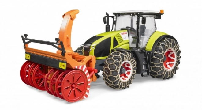 Bruder traktor Class Axion 950 s snežno frezo