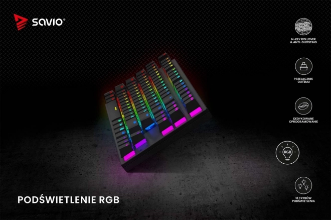 Mehanska tipkovnica Savio Tempest X2 RGB Outemu Brown