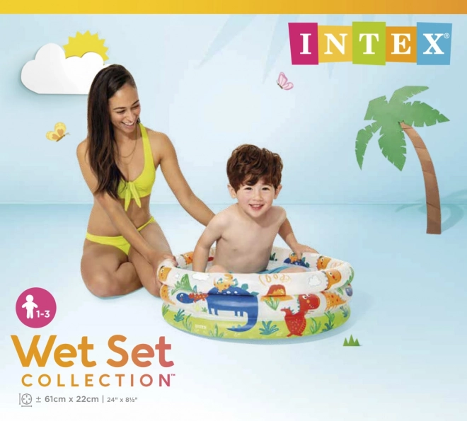Intex napihljiv otroški bazen z dinozavri 61 × 22 cm