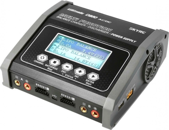 Dvo-kanalni inteligentni polnilec SKYRC D260 2×130 W
