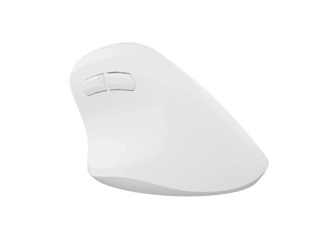 Vertikalna brezžična miška Crake 2 BT 5.2 + 2.4GHz bela