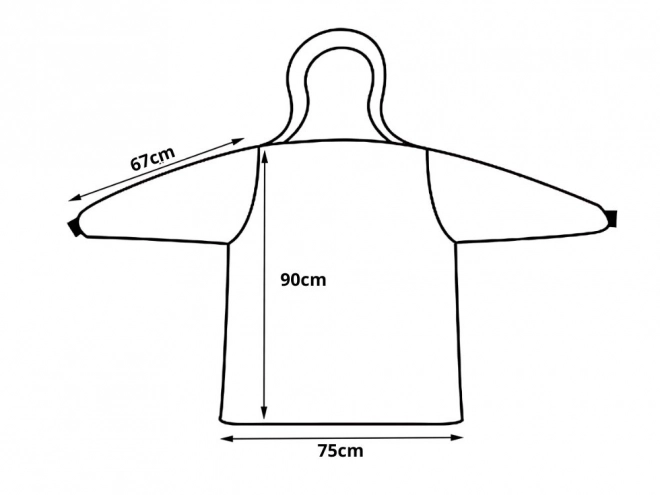 Topla oversize odeja s kapuco