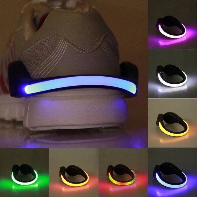 LED trakec za čevlje (2 kosa) - vijolična