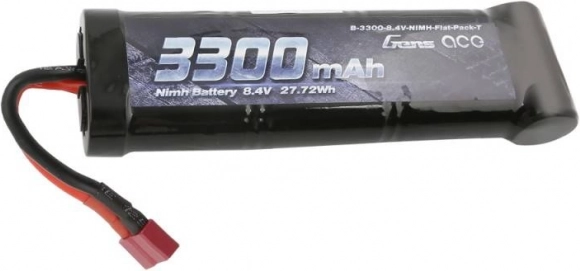 baterija Gens Ace 3300 mAh 8,4 V NiMH s priključkom T-Dean (Flat)