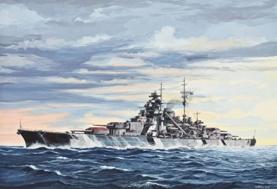 Plastični model vojne ladje Bismarck