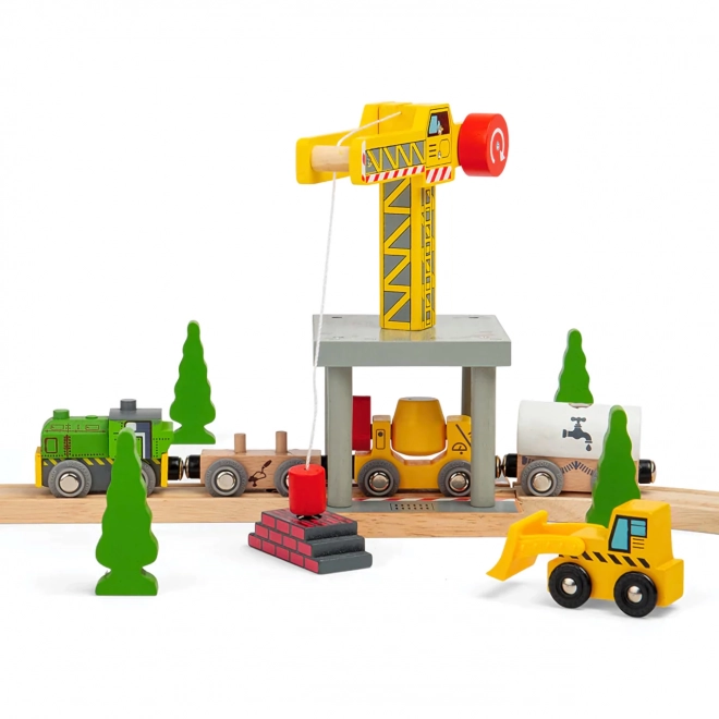 Bigjigs Rail Veliki žerjav Rumeni