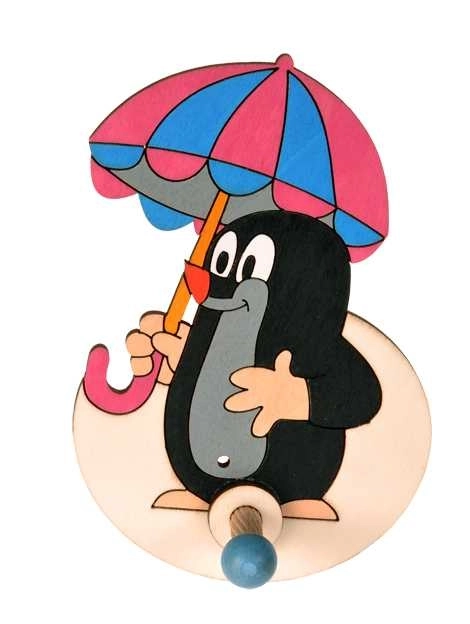 DoDo Lesen 1 obešalnik Krtek z dežnikom