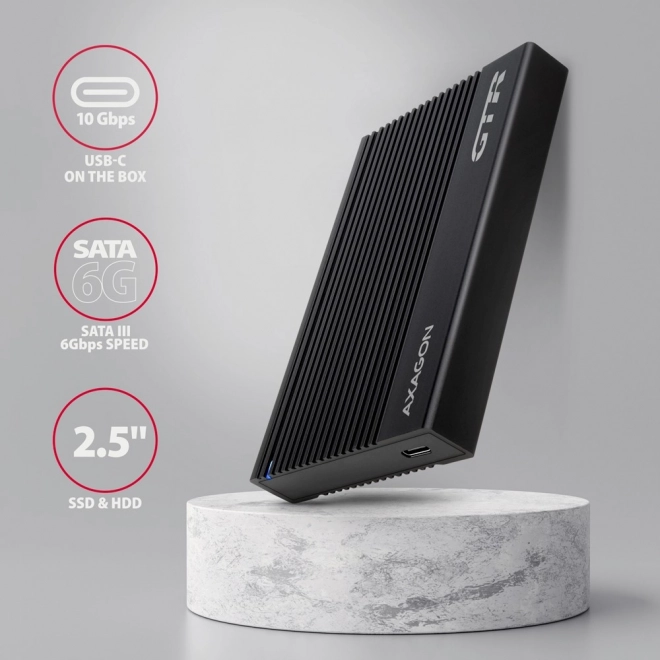 Aluminijasto ohišje za zunanje diske USB3.2 Gen 2 - SATA 6G 2.5" SSD/HDD