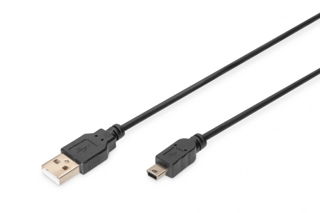 Povezovalni kabel USB 2.0 HighSpeed "Canon" USB tip A/miniUSB B (5-pin) M/M črna 1m