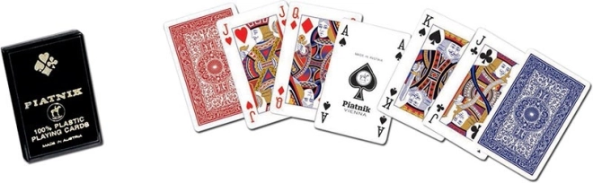 Plastične karte za poker in bridge v škatlici