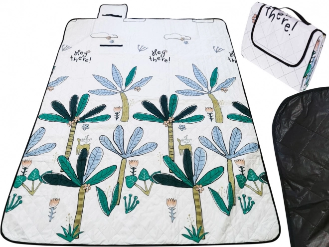 Plaža podloga piknik odeja kampiranje palme 150x200