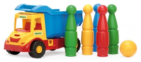 Kamion z nagibnim kesonom Multi Truck s kegljami