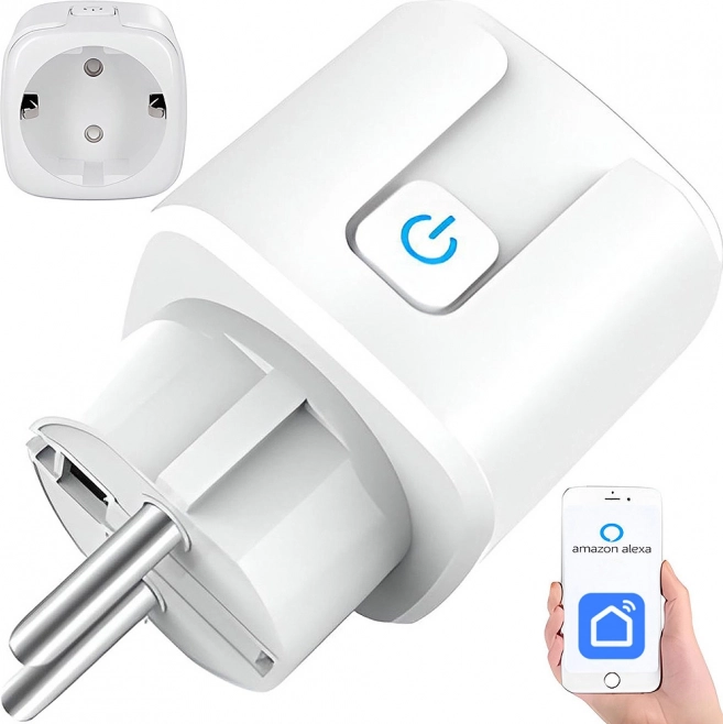 Pametna Wi‑Fi vtičnica 16 A s časovnikom in podporo za Alexa/Google Assistant