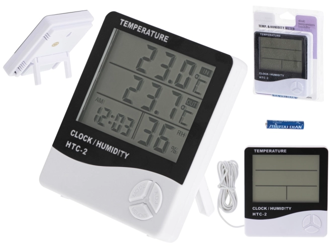 5v1 termometer, vlagomer in ura HTC