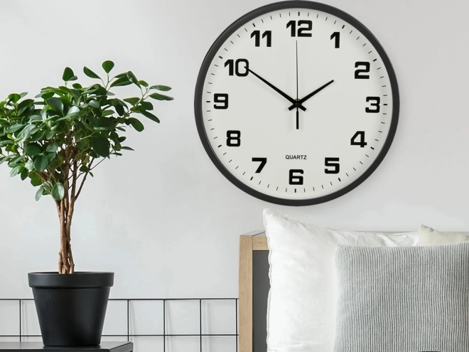 Velike tihe stenske ure 25 cm okrogle
