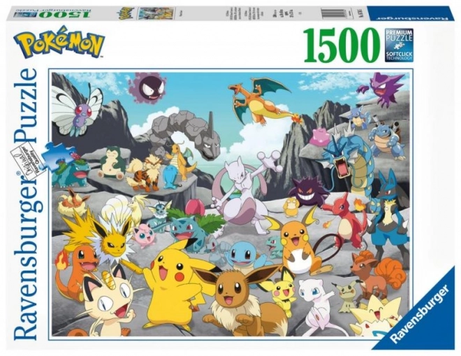 Puzzle 2D 1500 kosov Pokémon Classic