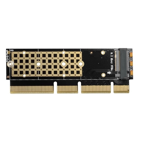PCEM2-1U notranji adapter PCIe x16/x8/x4, reža M.2 NVMe M-key, 1U