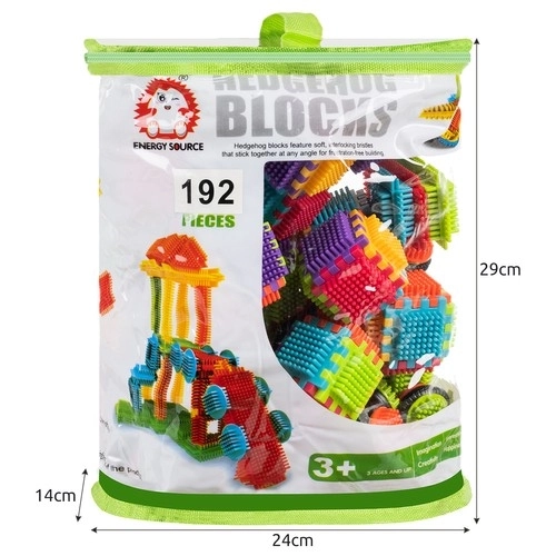 Kreativni gradbeni bloki Ježki - 192 delov