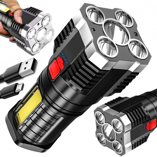 Polnilni LED reflektor za kampiranje