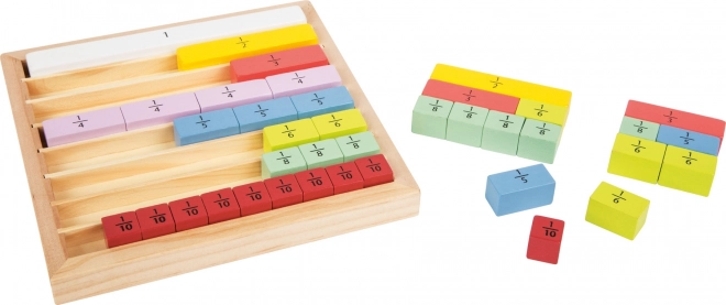 Majhna noga Educativna tabla barvni ulomki