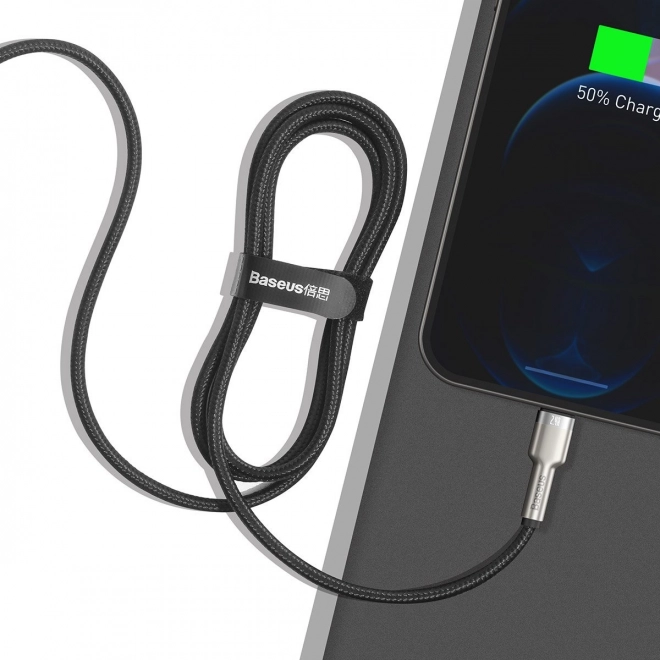 USB kabel za Lightning Baseus Cafule, 2,4A, 1m (črna)