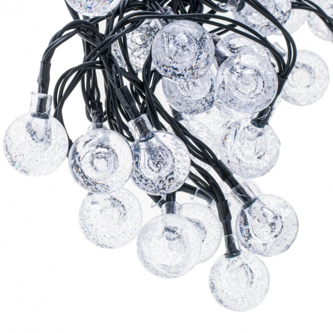 Sončne vrtne luči kroglice 7m 50LED hladna bela