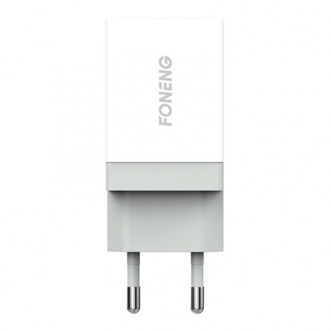 Hitri polnilec Foneng 1x USB K210 + kabel USB tipa C 1m