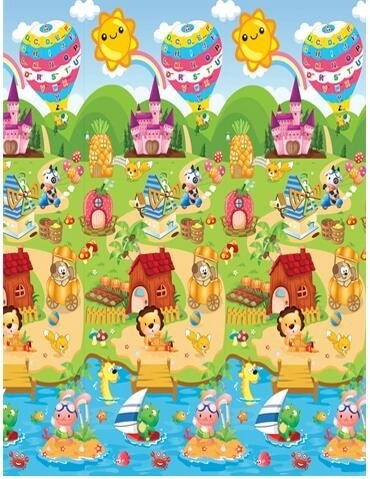 Izobraževalna dvostranska penasta podloga za igrišča 180x120 cm