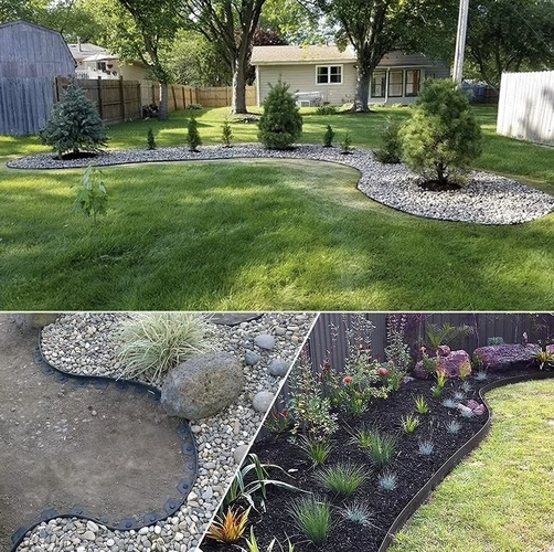 Vrtna obroba 4 cm x 10 m Gardlov črna