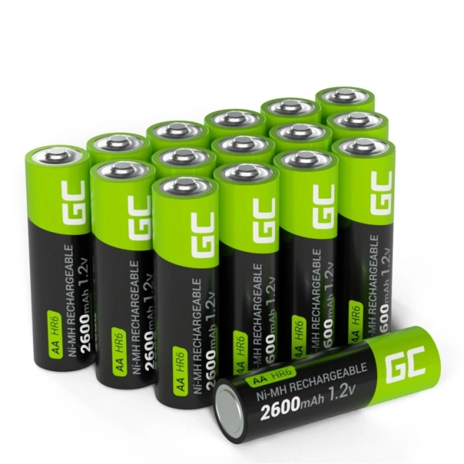 Polnilne baterije AA R6 2600mAh 16 kosov