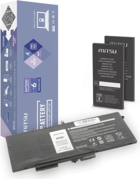 Baterija za Dell Latitude 5490, 5590 6000 mAh