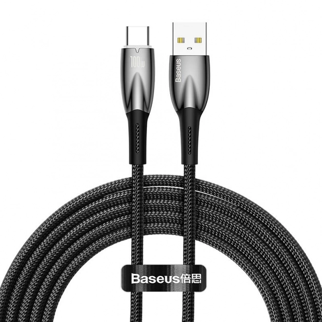 USB-C kabel Baseus Glimmer 100 W, 2m črna