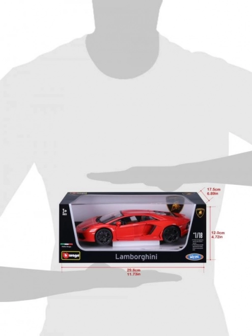 Bburago Lamborghini Aventador 1:18 oranžna 18-11033