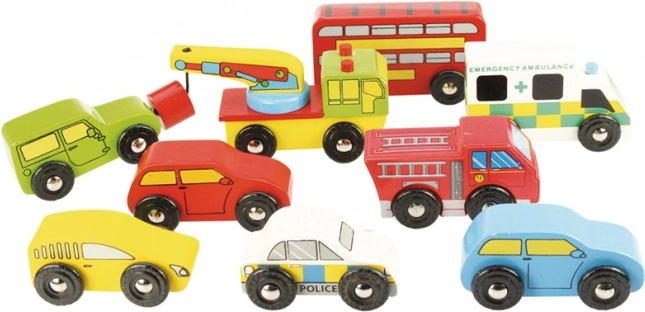 Lesen set avtomobilov Bigjigs Rail