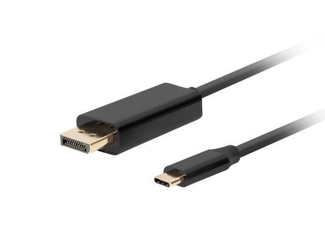 Kabel USB-C na DisplayPort 1,8m 4K 60Hz črn