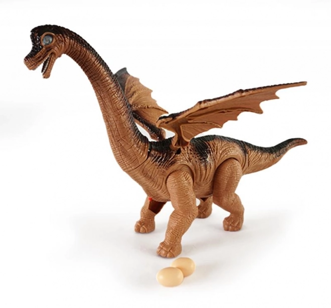 Dinozaver na baterije, nosi jajca