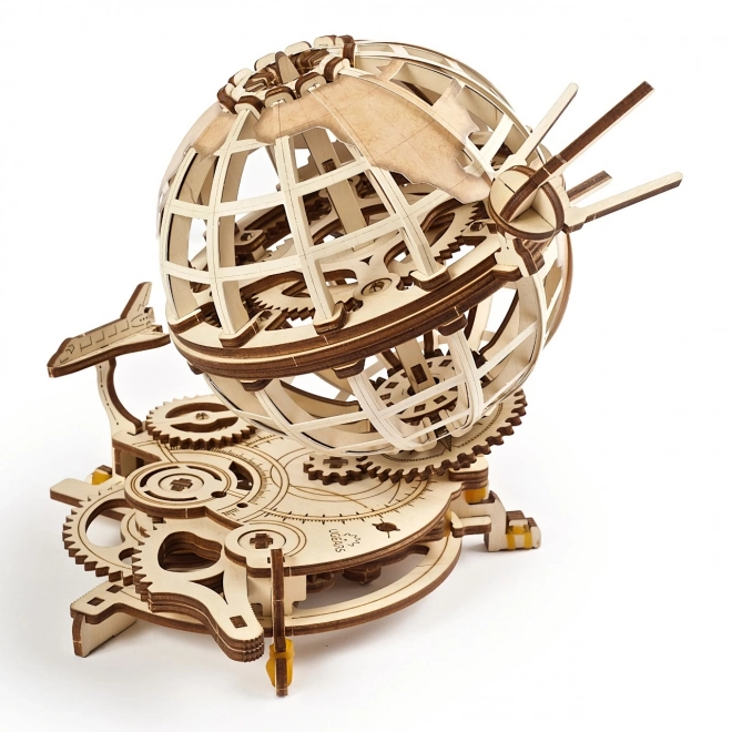 Ugears 3D lesena mehanska sestavljanka Globus