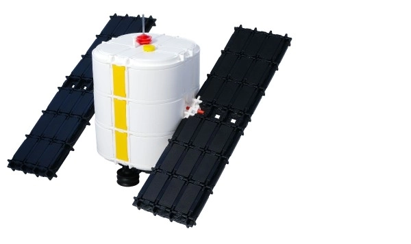 Konstrukcijski set SEVA VESOLJE Satelit plastika 425 kos v škatli 35x33x5cm