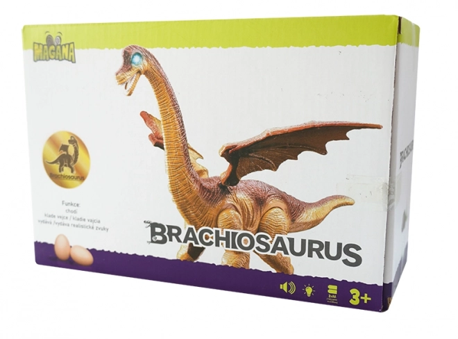 Dinozaver na baterije, nosi jajca